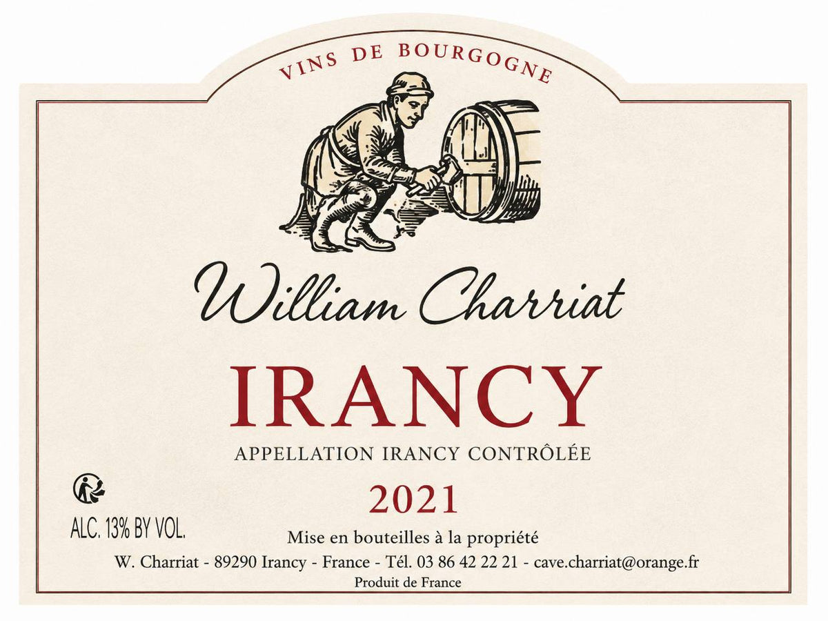 William Charriat Irancy 2021 – officiel frontetiket
