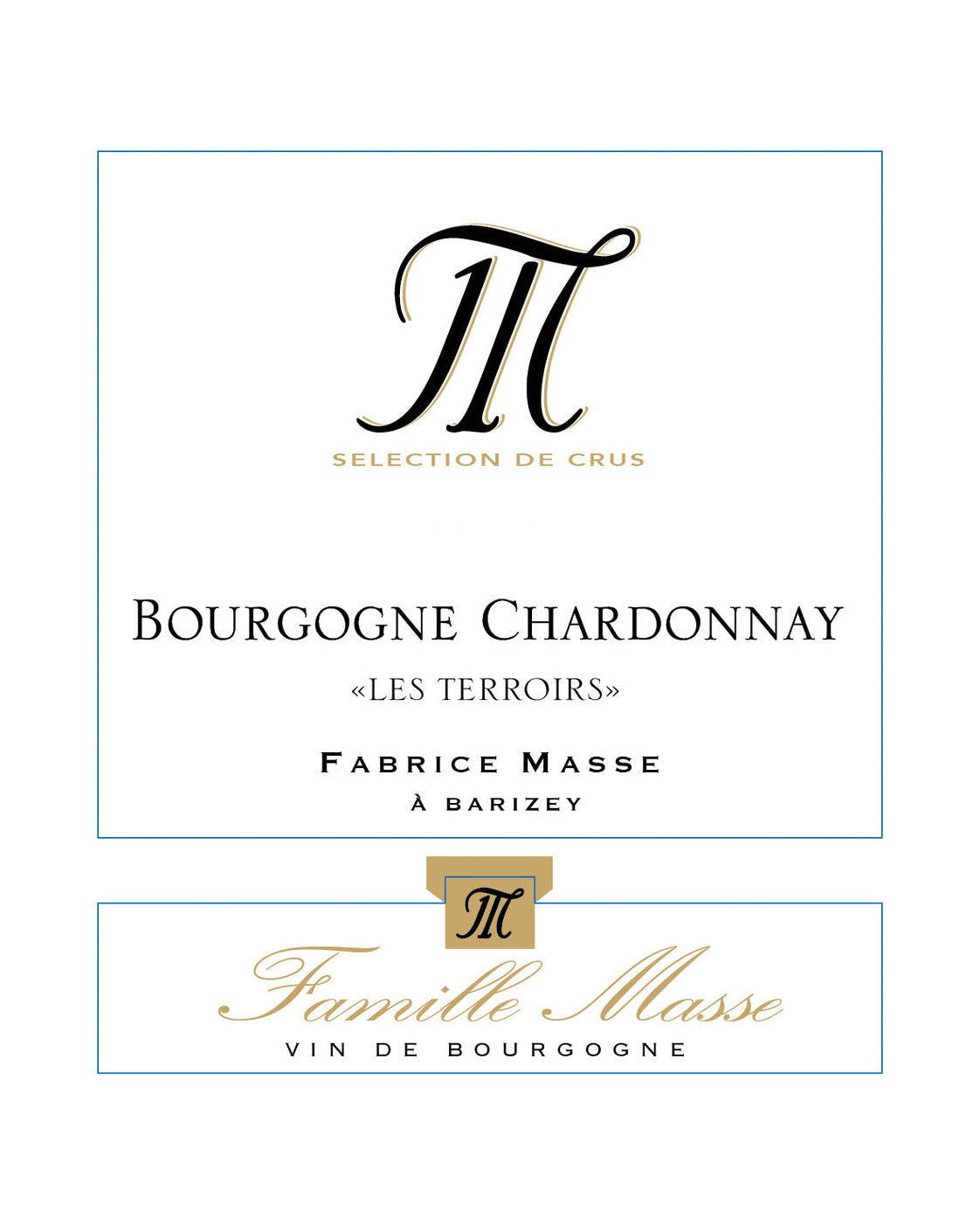 Domaine Masse Bourgogne Chardonnay « Les Terroirs » 2023
