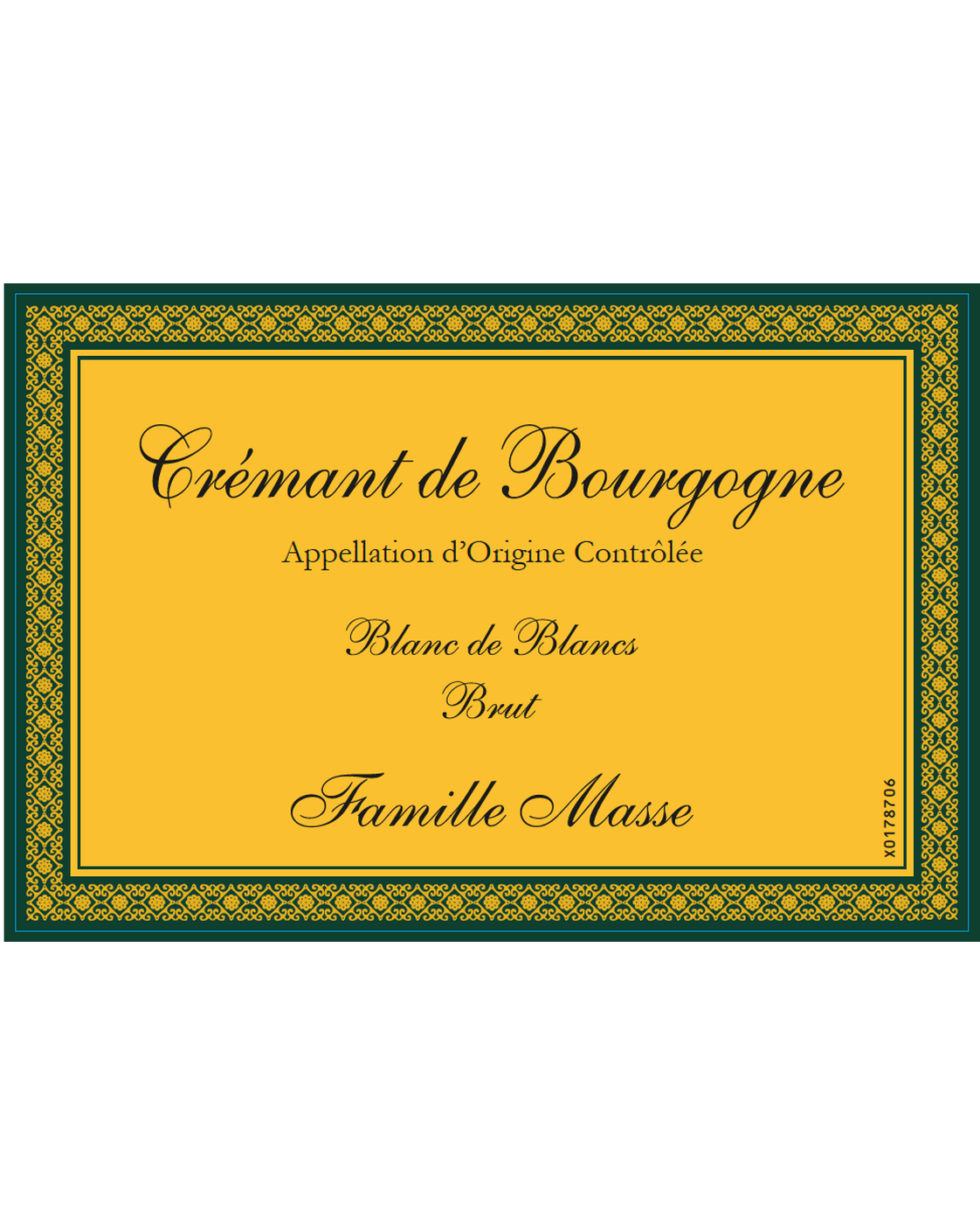 Domaine Masse Crémant de Bourgogne Blanc Brut