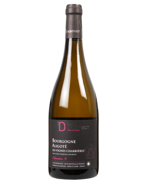 Domaine Demontmerot Bourgogne Aligoté Les Vignes Charrières N°9 2023 – flaske på hvid baggrund