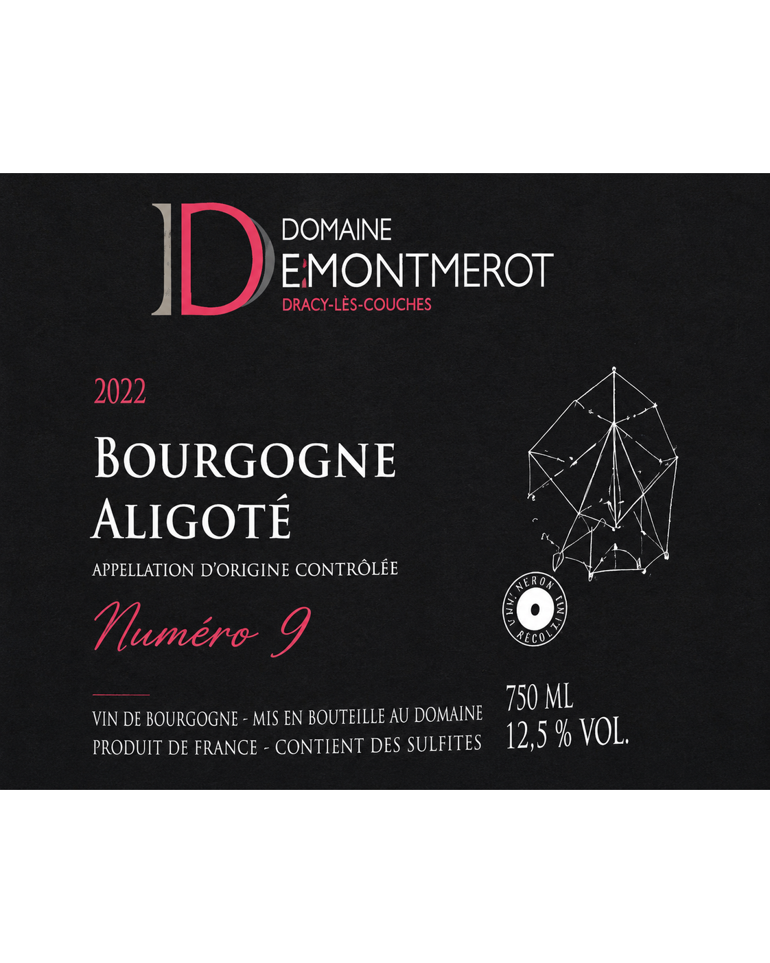 Domaine Demontmerot Bourgogne Aligoté Les Vignes Charrières N°9 2023 – etiket