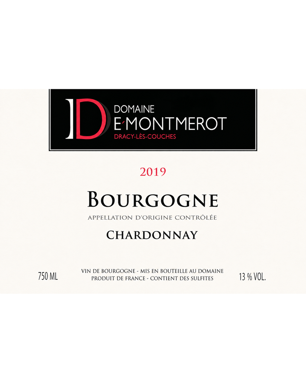 Domaine Demontmerot Bourgogne Chardonnay Les Vignes Charrières Cuvée des As 2024 – etiket