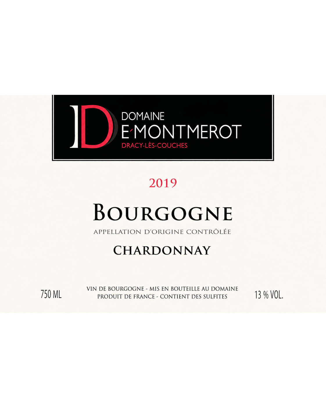 Domaine Demontmerot Bourgogne Chardonnay Les Vignes Charrières Cuvée des As 2024 – etiket