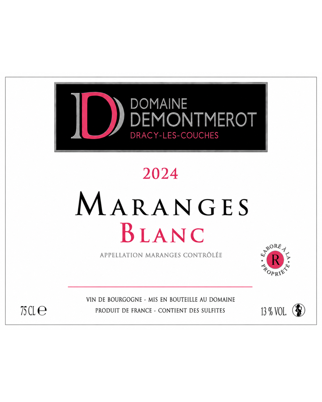 Domaine Demontmerot Maranges Blanc "Sur la Rue des Pierres" 2024