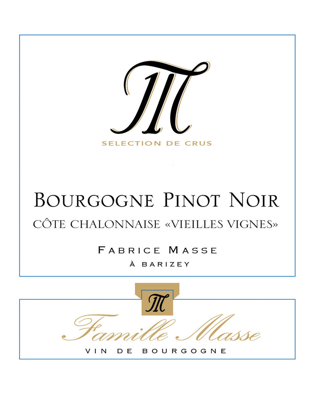 Domaine Masse Bourgogne Pinot Noir Vieilles Vignes