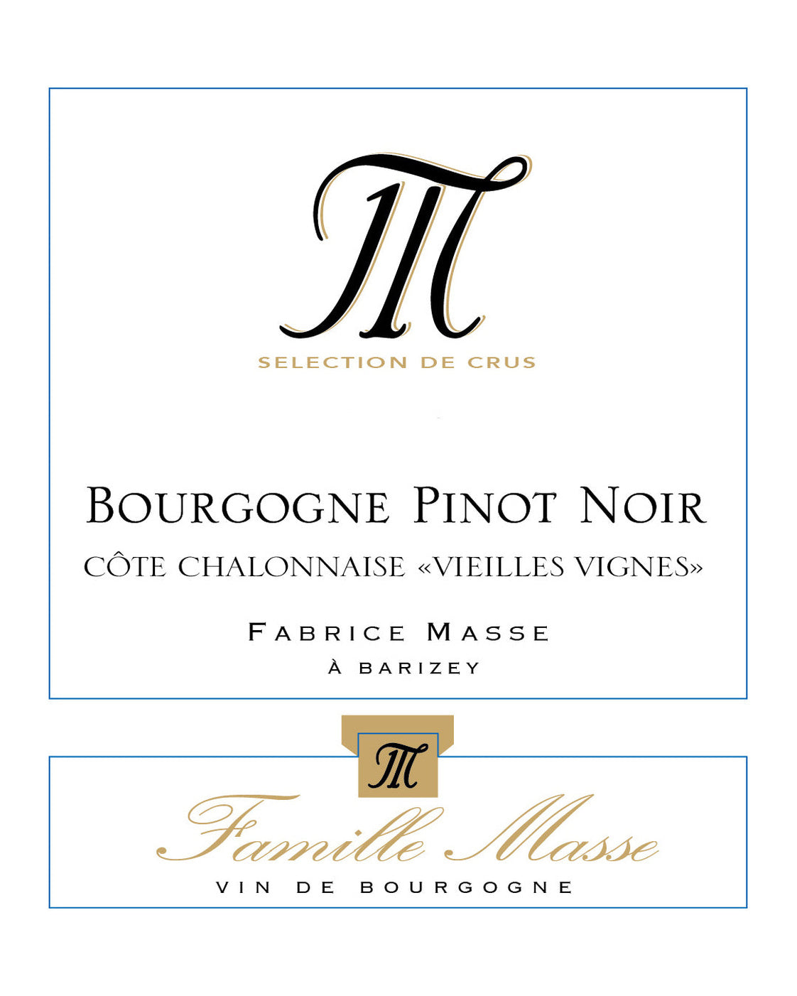 Domaine Masse Bourgogne Pinot Noir Vieilles Vignes
