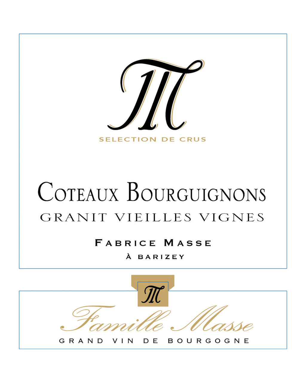Domaine Masse Coteaux Bourguignons « Granit Vieilles Vignes » 2023
