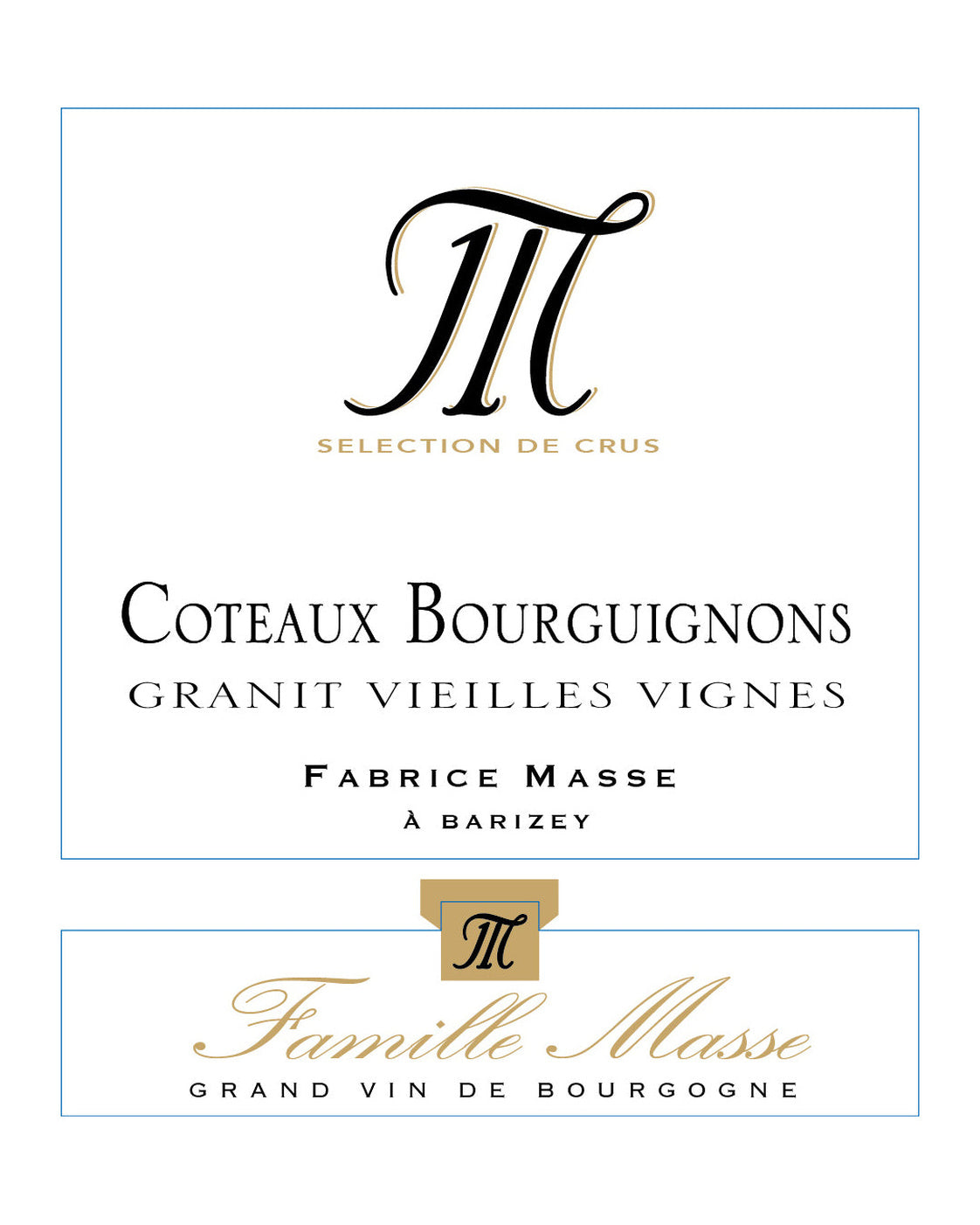 Domaine Masse Coteaux Bourguignons « Granit Vieilles Vignes » 2023