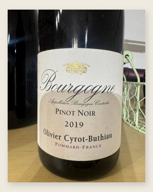 Domaine Cyrot-Buthiau Bourgogne Pinot Noir 2019 – fysisk registreret flaske
