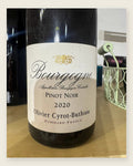 Domaine Cyrot-Buthiau Bourgogne Pinot Noir 2020 – fysisk registreret flaske