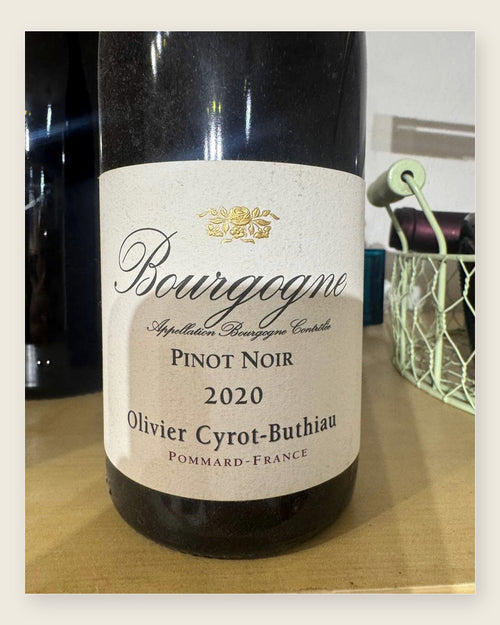 Domaine Cyrot-Buthiau Bourgogne Pinot Noir 2020 – fysisk registreret flaske