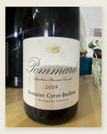Domaine Cyrot-Buthiau Pommard 2019 – fysisk registreret flaske