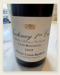 Domaine Cyrot-Buthiau Santenay 1er Cru “Clos Rousseau” 2019 – fysisk registreret flaske