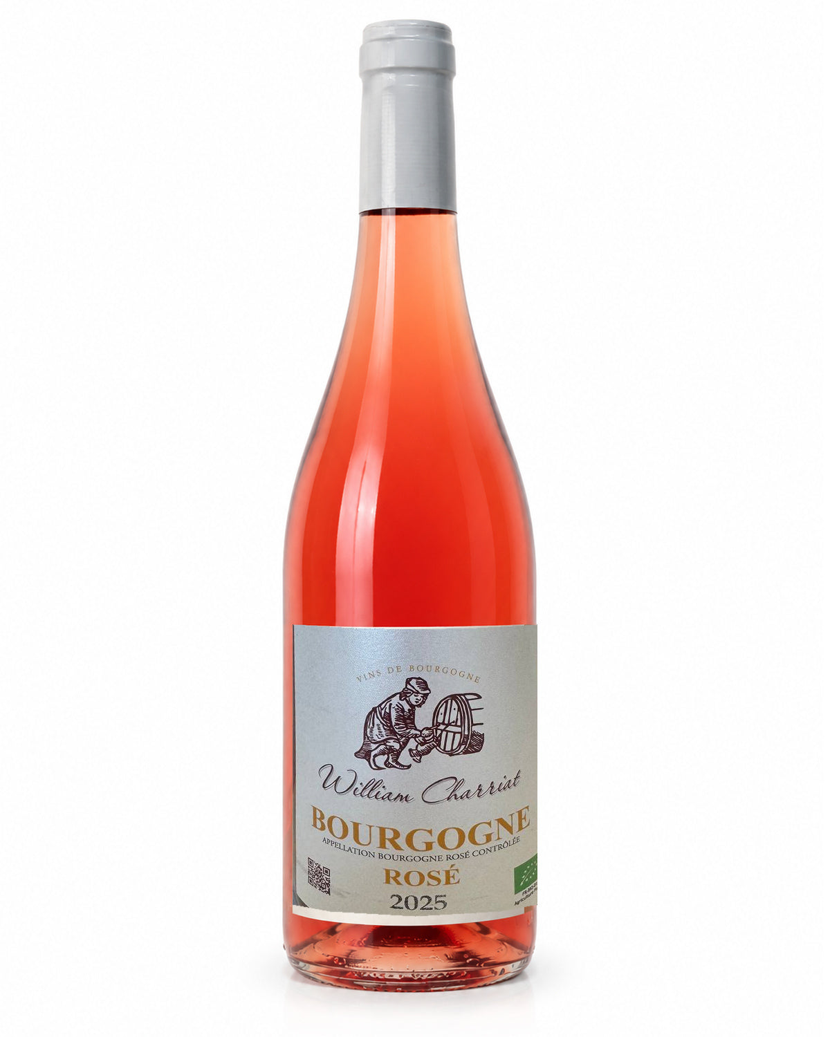 William Charriat Bourgogne Rosé 2025 – hel flaske på hvid baggrund