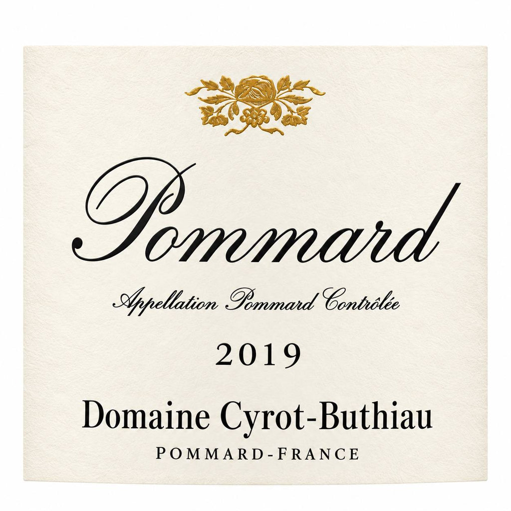 Domaine Cyrot-Buthiau Pommard 2019 – etiket